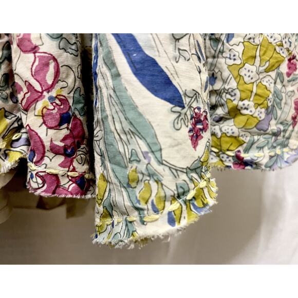 Project Alabama 6P Dainty Floral Silk Blend Fit Flare Dress Southern Cottagecore - Picture 8 of 14